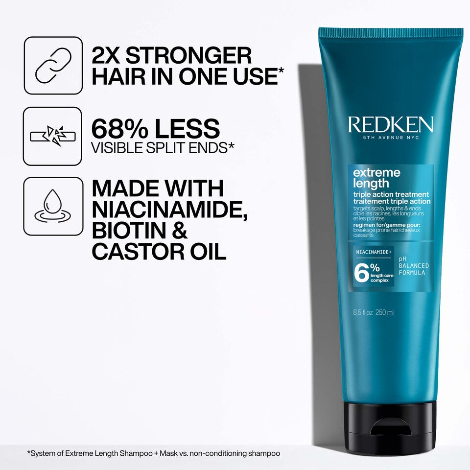 MED-X30LP　3個 Redken EXTREME LENGTH TRIPLE ACTION TREATMENT – Hair Cosmopolitan