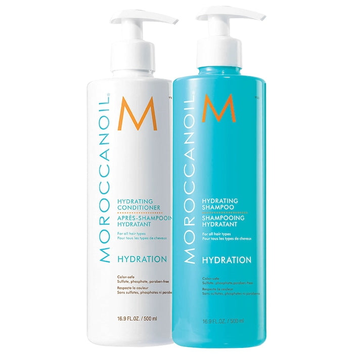 Hydrating Shampoo & Conditioner Half-Liter Set