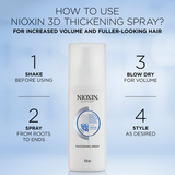 NIOXIN 3D Styling Thickening Spray For Texture And Volume - Hair Cosmopolitan