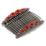 Vintage Jewel Hair Comb Pair - Hair Cosmopolitan