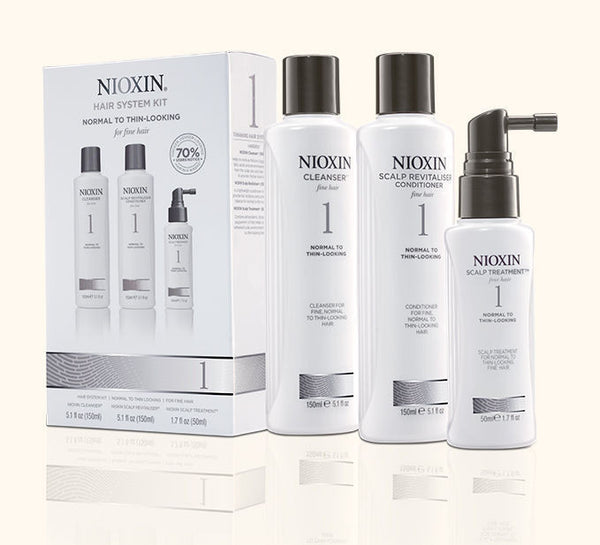 Nioxin System Kit 1-normal to thin-looking, fine, natural hair - Hair Cosmopolitan