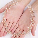 Flower Pearl Bridal Tiara Hair vines