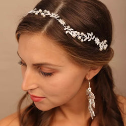 Flower Pearl Bridal Tiara Hair vines